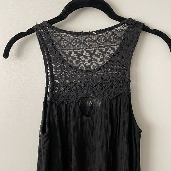Harlow Sleeveless Scoop Neck Lace Dress Black Small - Picture 3 of 7